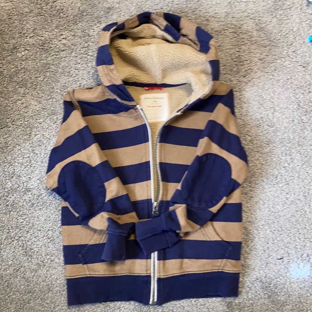 Hanna Andersson Zip Down Hoodie. Size 110 (US 5)